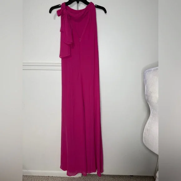 Vince Camuto Hot Pink Halter Jumpsuit size XL new with tag - Picture 4 of 10